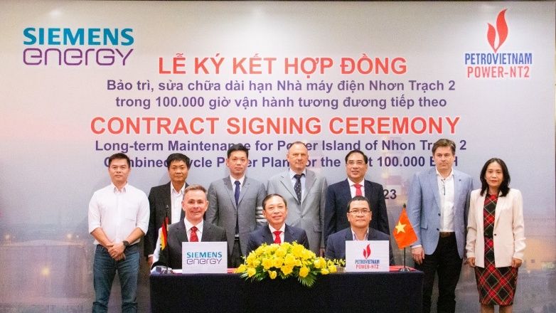 PV Power NT2 và Siemens Energy ký kết hợp đồng bảo trì, sửa chữa dài hạn Nhà máy điện Nhơn Trạch 2