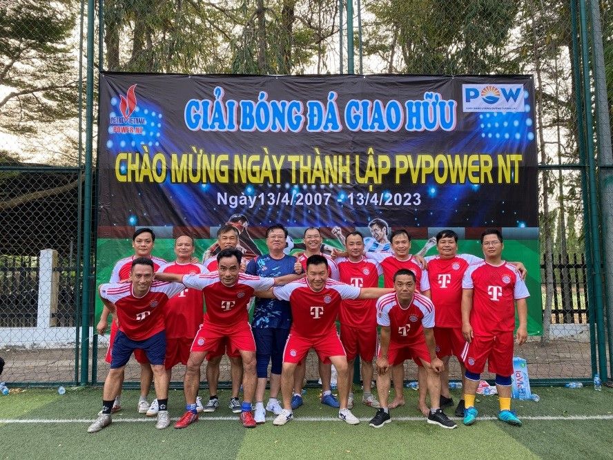 Giải bóng đá giao hữu sôi động của người lao động PV Power NT