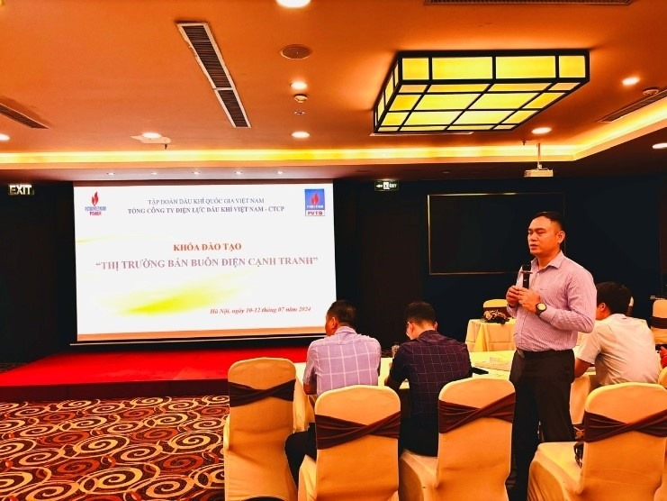 PVTS tổ chức khóa đào tạo về “Thị trường bán buôn điện cạnh tranh” cho PV Power
