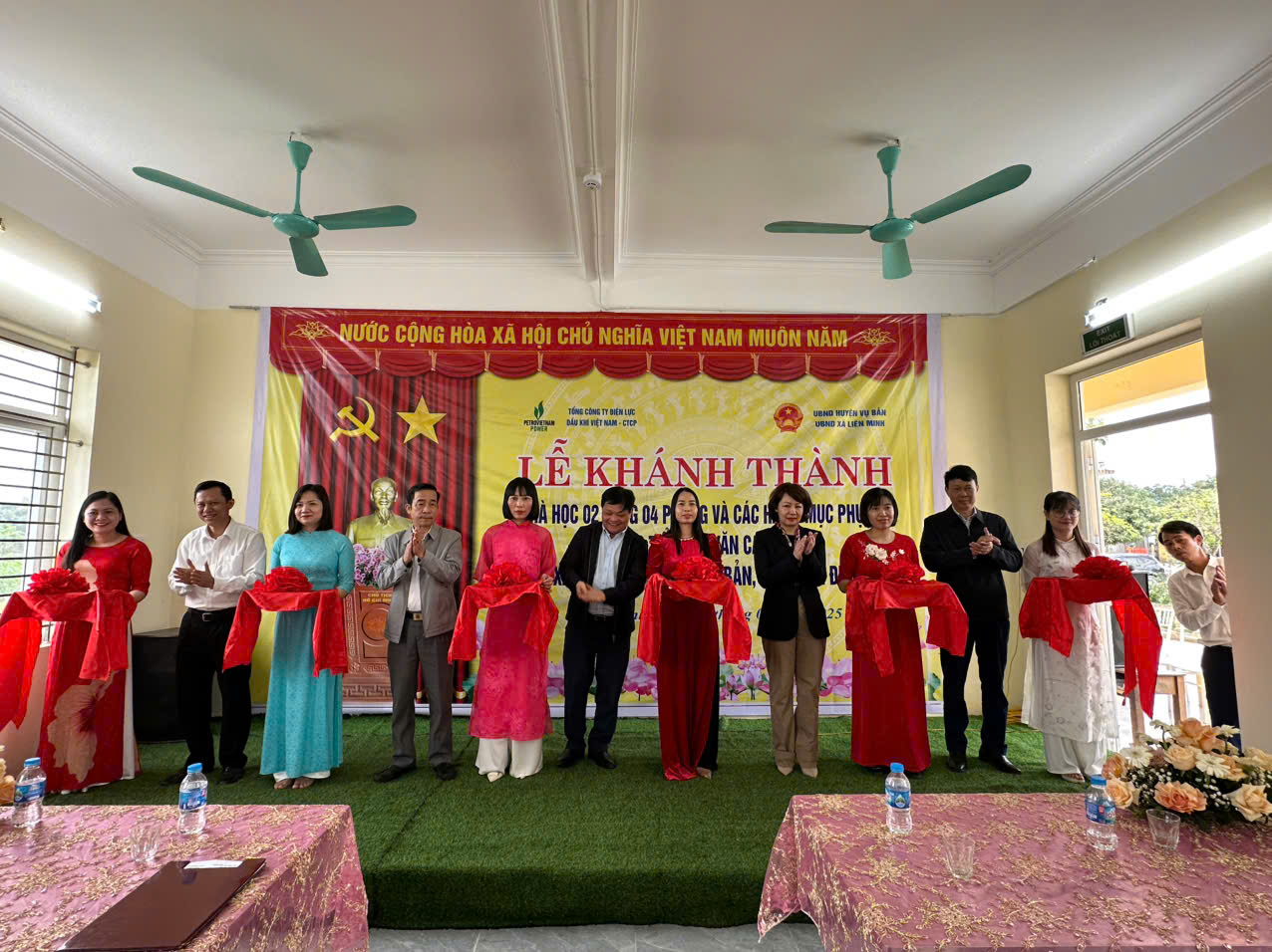 Khánh thành Trường Tiểu học Văn Cao (Khu A), xã Liên Minh, huyện Vụ Bản, tỉnh Nam Định