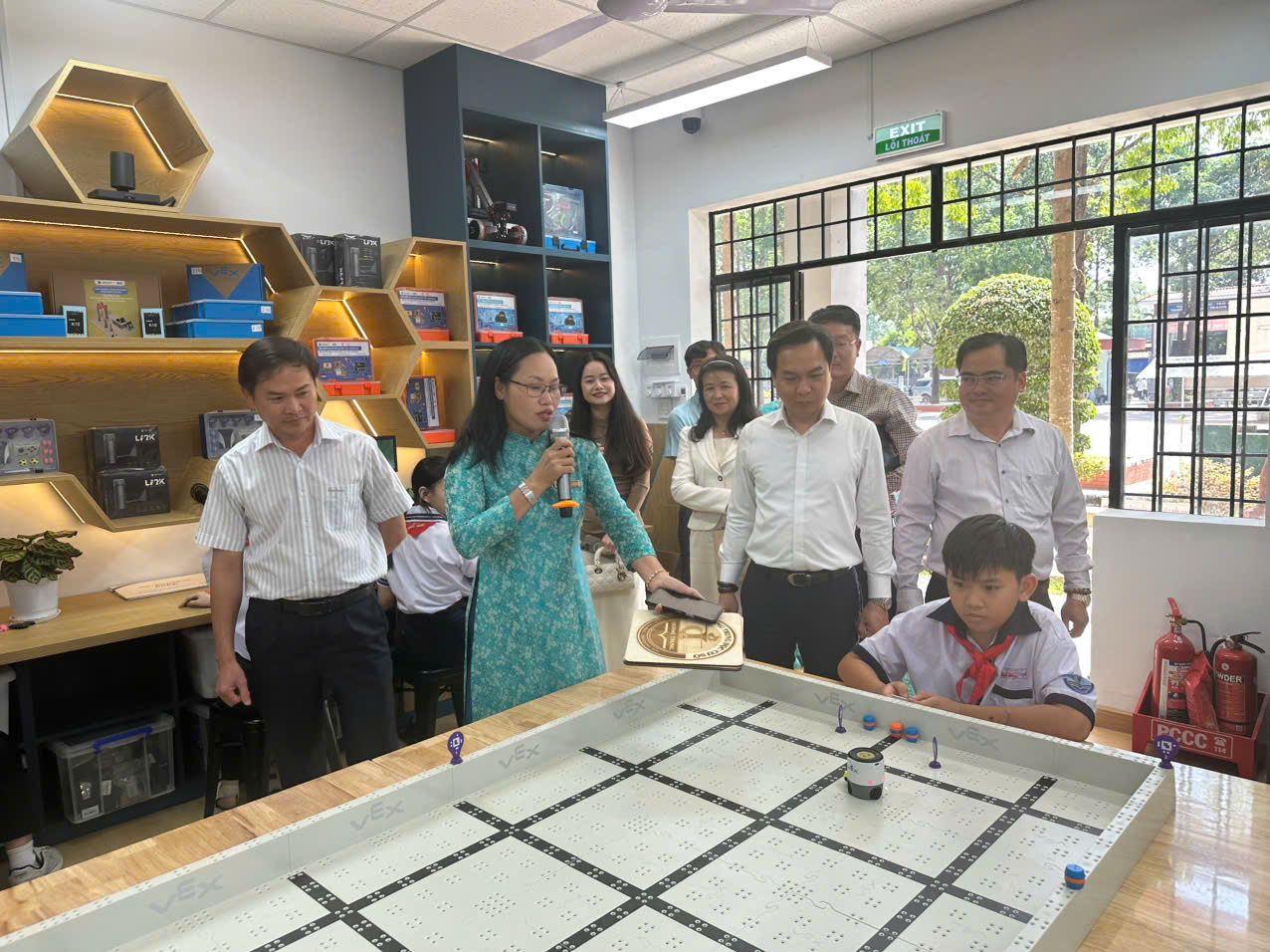 PV Power tổ chức lễ khánh thành Phòng thực hành giáo dục STEM tại Trường THPT Thanh Hòa (xã Thiện Hưng) và Trường THCS Quang Trung (xã Tân Phú), tỉnh Đồng Nai.