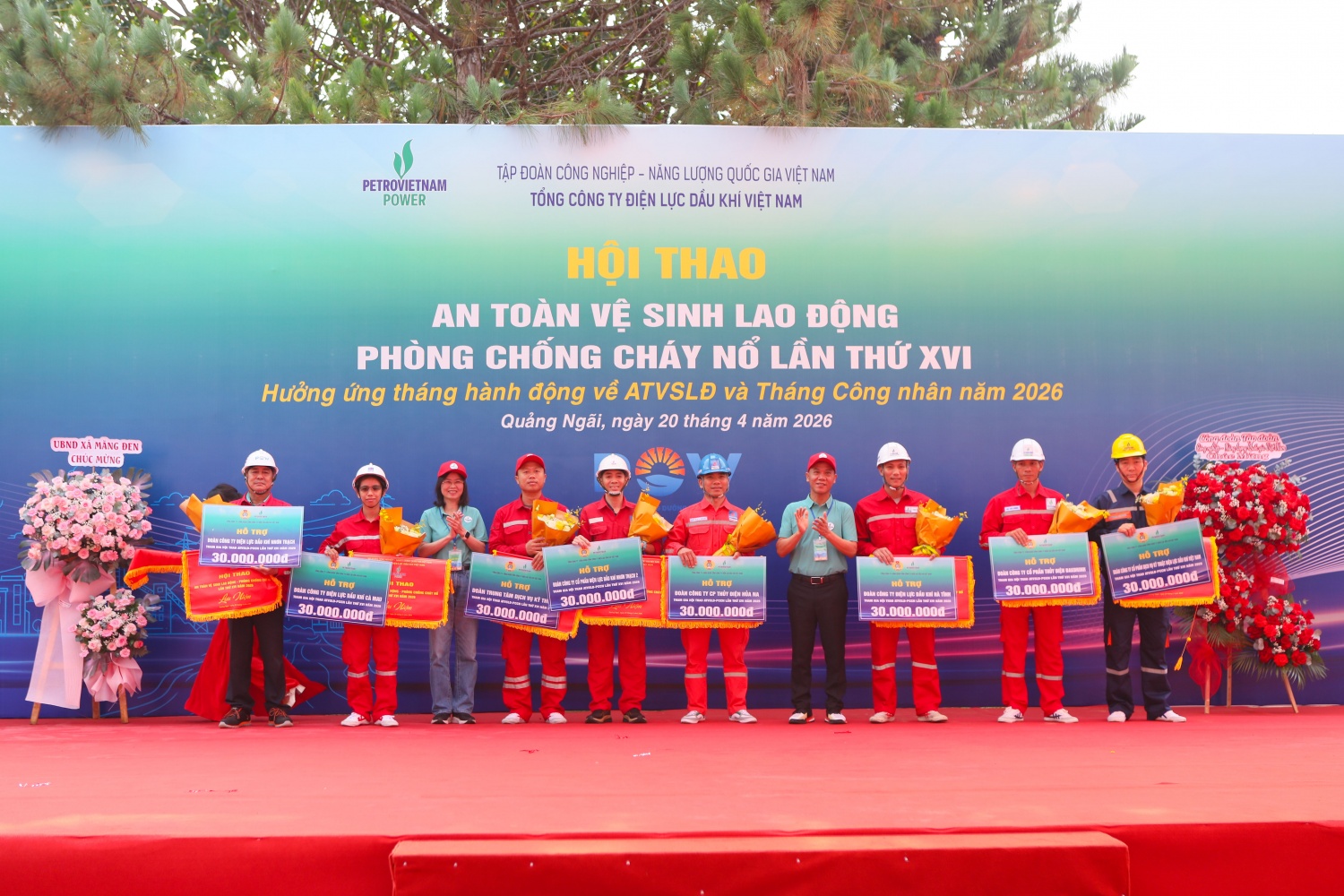 Sôi động và kịch tính tại hội thao ATVSLĐ, PCCN lần thứ XVI của PV Power