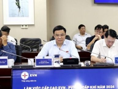 Lãnh đạo EVN và Petrovietnam trao đổi về công tác cung cấp khí cho sản xuất điện năm 2024