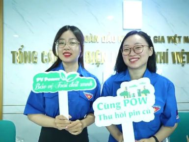 Đoàn Thanh niên PV Power với hoạt động đổi pin lấy cây xanh