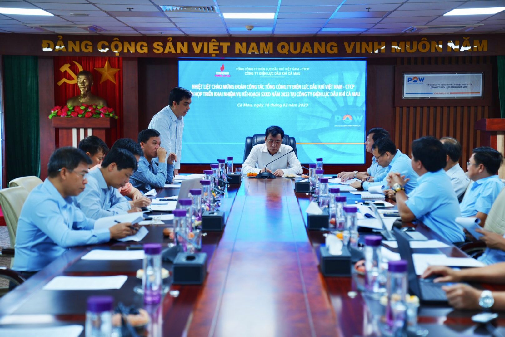 Tổng giám đốc PV Power làm việc với PV Power Ca Mau