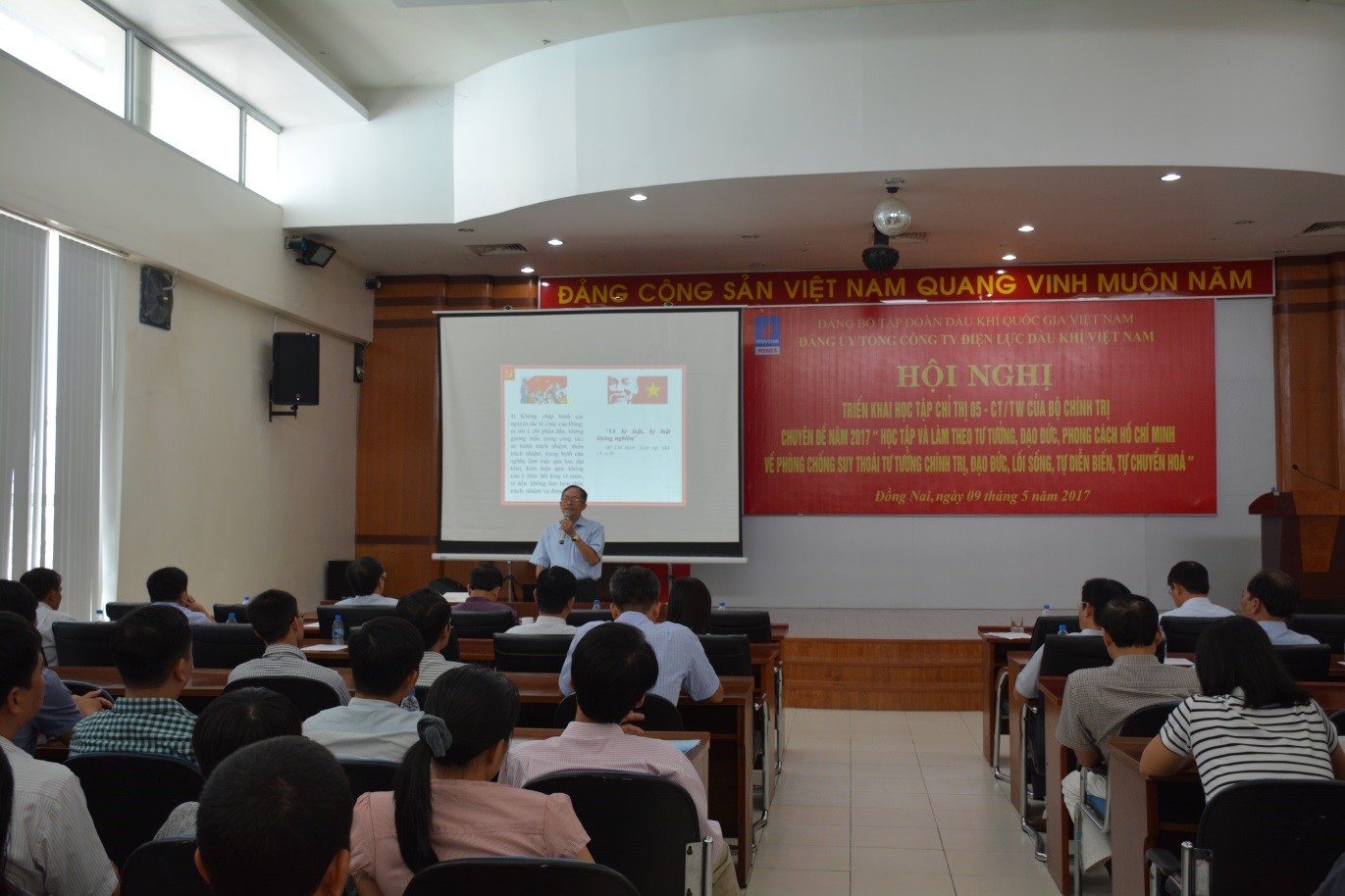 Đảng ủy PV Power triển khai học tập chuyên đề năm 2017 về việc thực hiện  Chỉ thị số 05-CT/TW của Bộ Chính trị tại khu vực Nhơn Trạch và Cà Mau