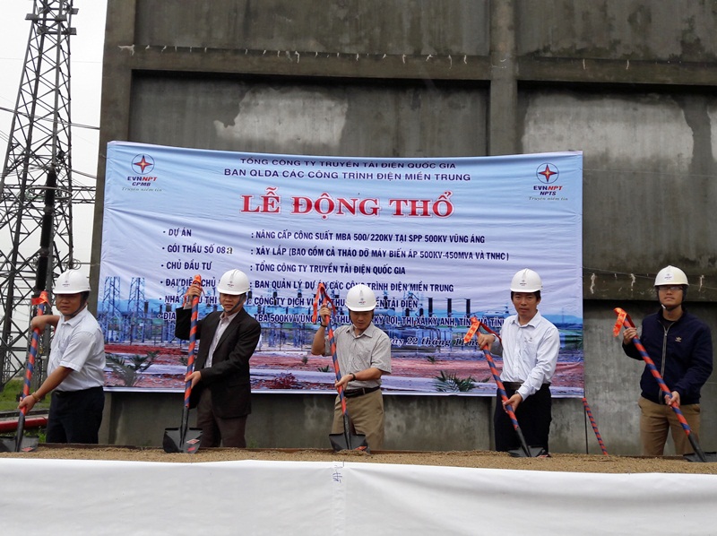 Nâng công suất sân phân phối 500kV Vũng Áng