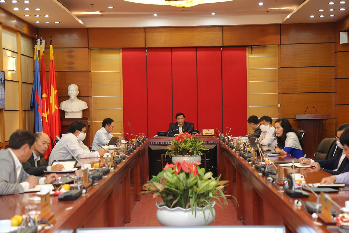 Bí thư Đảng ủy Khối DNTW làm việc với Ban Thường vụ Đảng ủy Tập đoàn