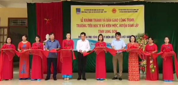PV POWER KHÁNH THÀNH BÀN GIAO CÔNG TRÌNH ASXH TRƯỜNG TIỂU HỌC II, XÃ KIÊN MỘC, HUYỆN ĐÌNH LẬP, TỈNH LẠNG SƠN