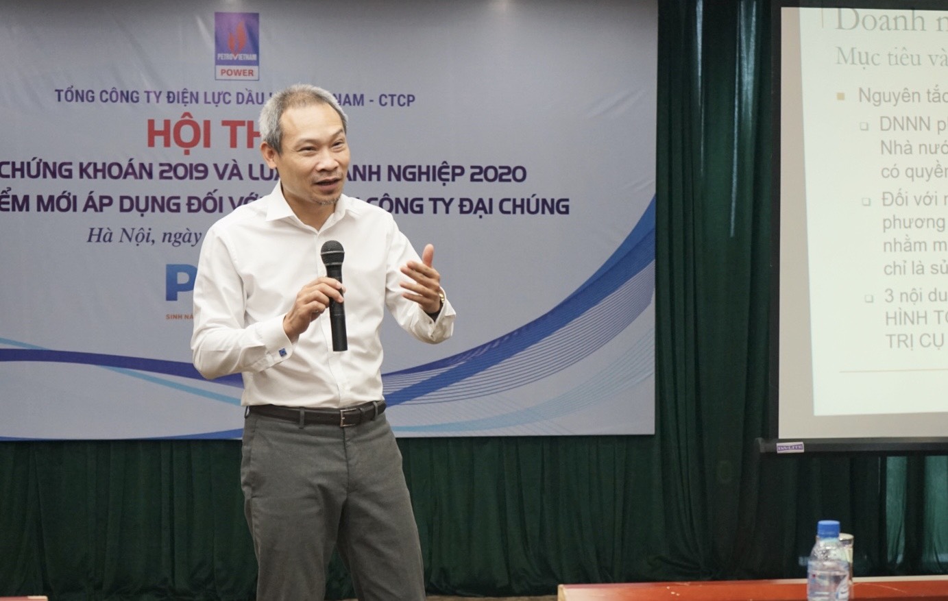 PV POWER TỔ CHỨC HỘI THẢO "LUẬT CHỨNG KHOÁN 2019 VÀ  LUẬT DOANH NGHIỆP 2020 - NHỮNG ĐIỂM MỚI ÁP DỤNG ĐỐI VỚI MÔ HÌNH CÔNG TY ĐẠI CHÚNG"