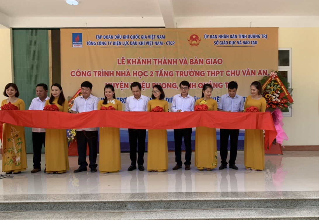 PV Power khánh thành và bàn giao công trình trường học tại Quảng Trị