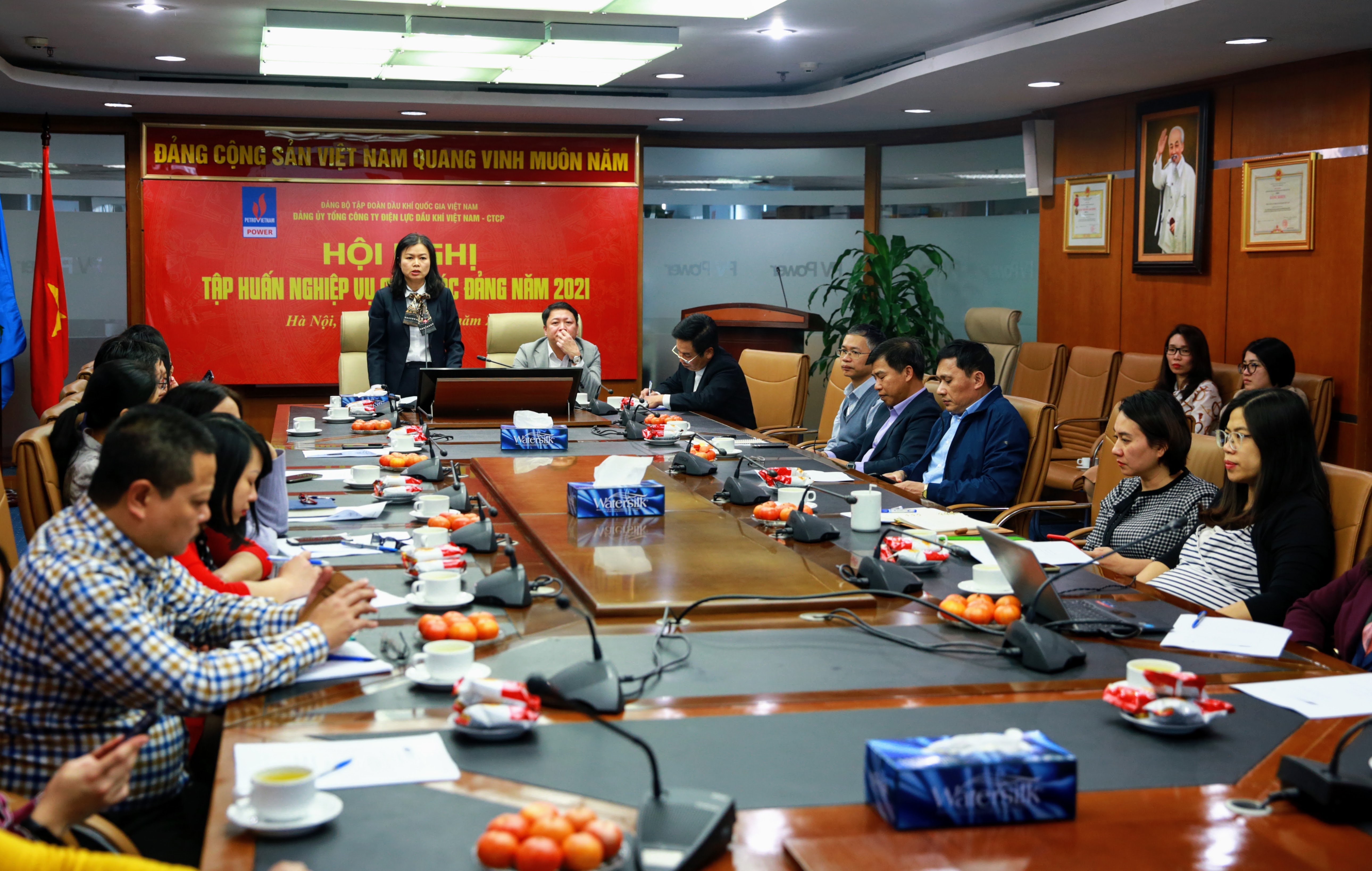 PV POWER TỔ CHỨC HỘI NGHỊ TẬP HUẤN NGHIỆP VỤ CÔNG TÁC ĐẢNG NĂM 2021