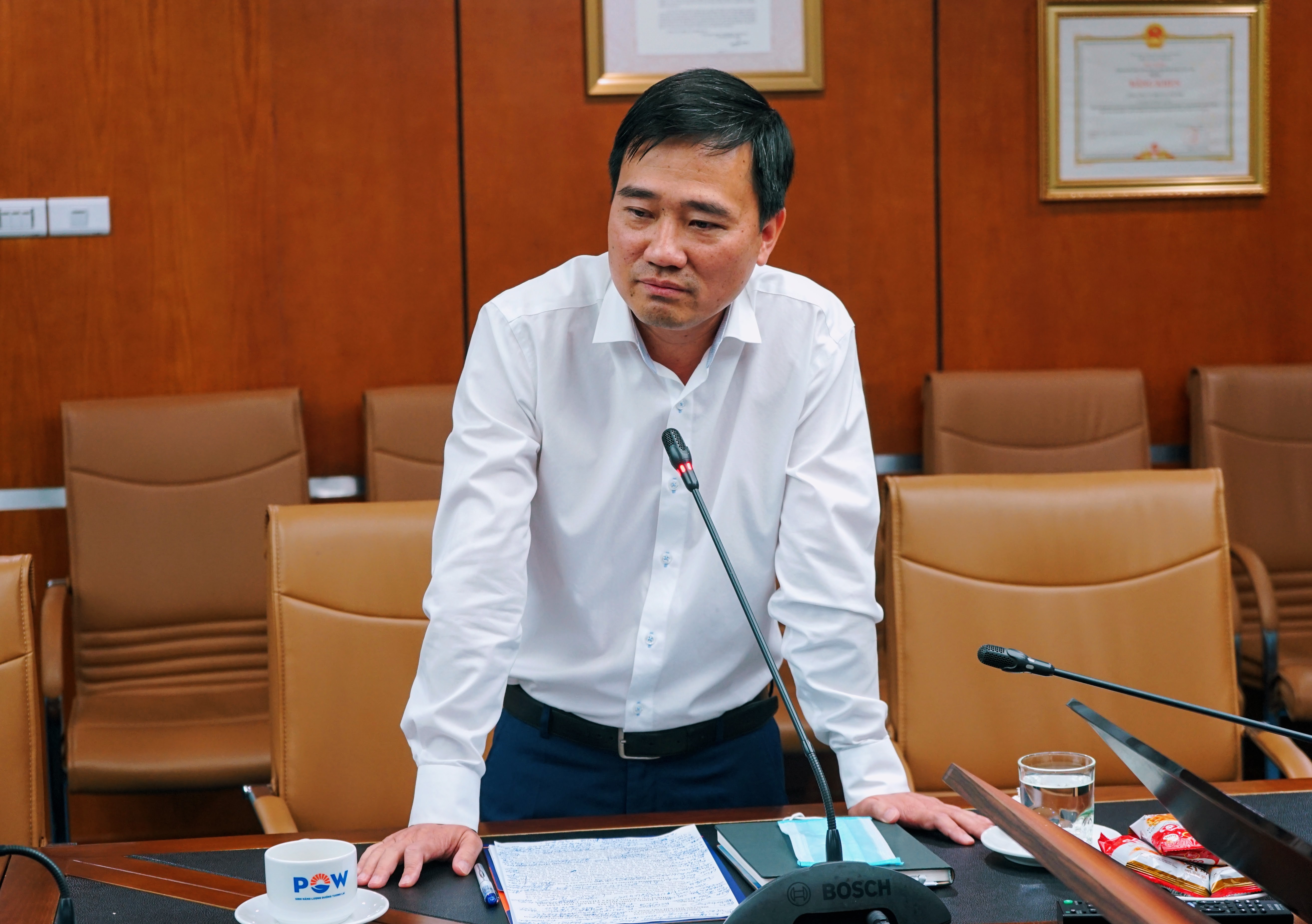  Đồng chí Vũ Anh Tuấn phát biểu tại Hội nghị