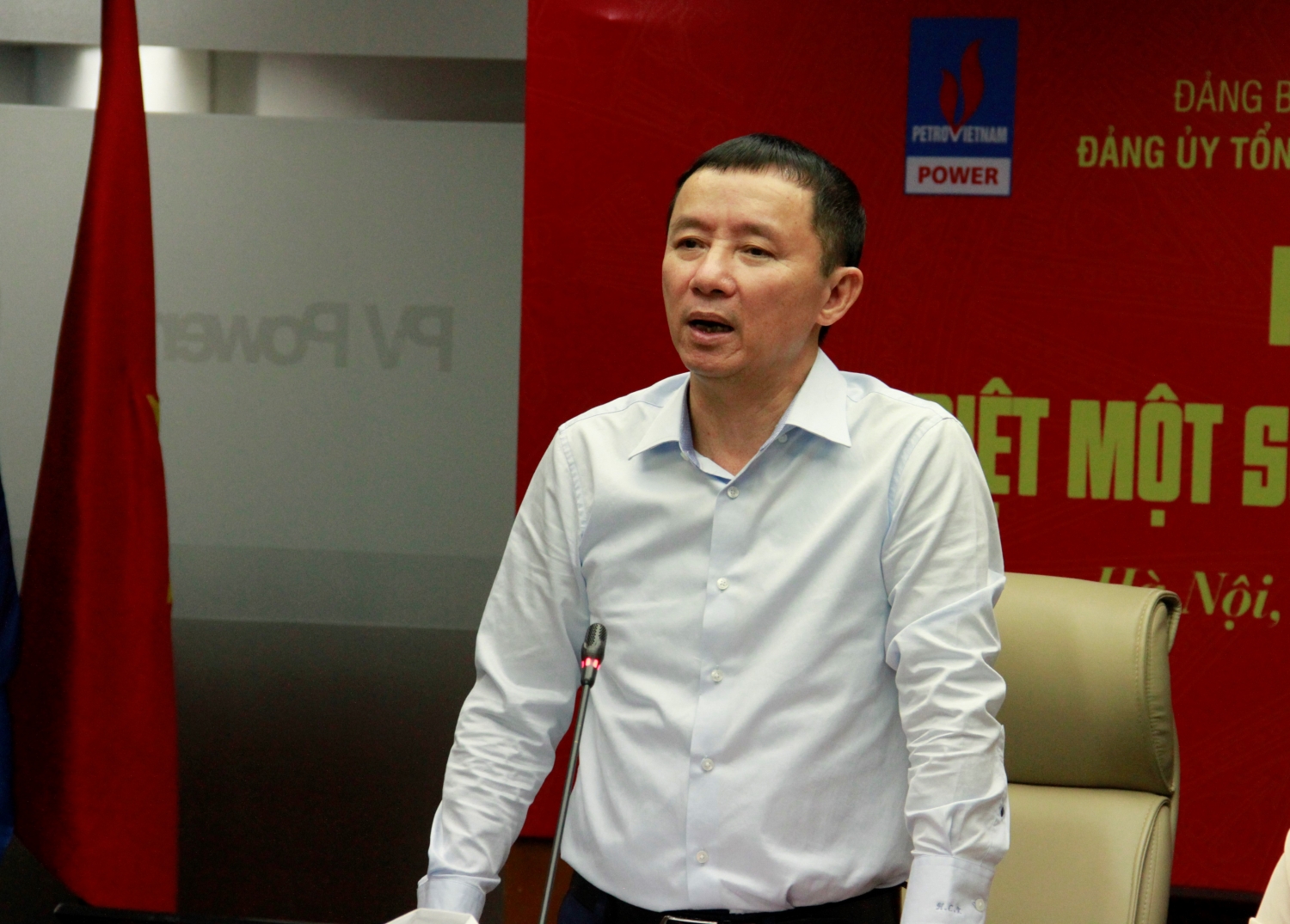  Đồng chí Hồ Công Kỳ phát biểu khai mạc hội nghị.