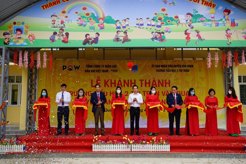  PV Power tài trợ xây dựng Trường Tiểu học 2 Thị trấn Văn Quan, tỉnh Lạng Sơn