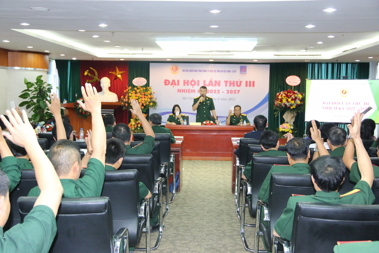Hội CCB PV Power tổ chức thành công Đại hội Đại biểu lần thứ III, nhiệm kỳ 2022-2027