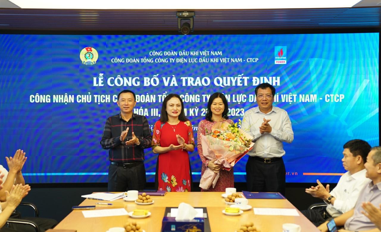 Công đoàn PV Power tổ chức Lễ công bố và trao Quyết định Chủ tịch Công đoàn khóa III, nhiệm kỳ 2018 - 2023