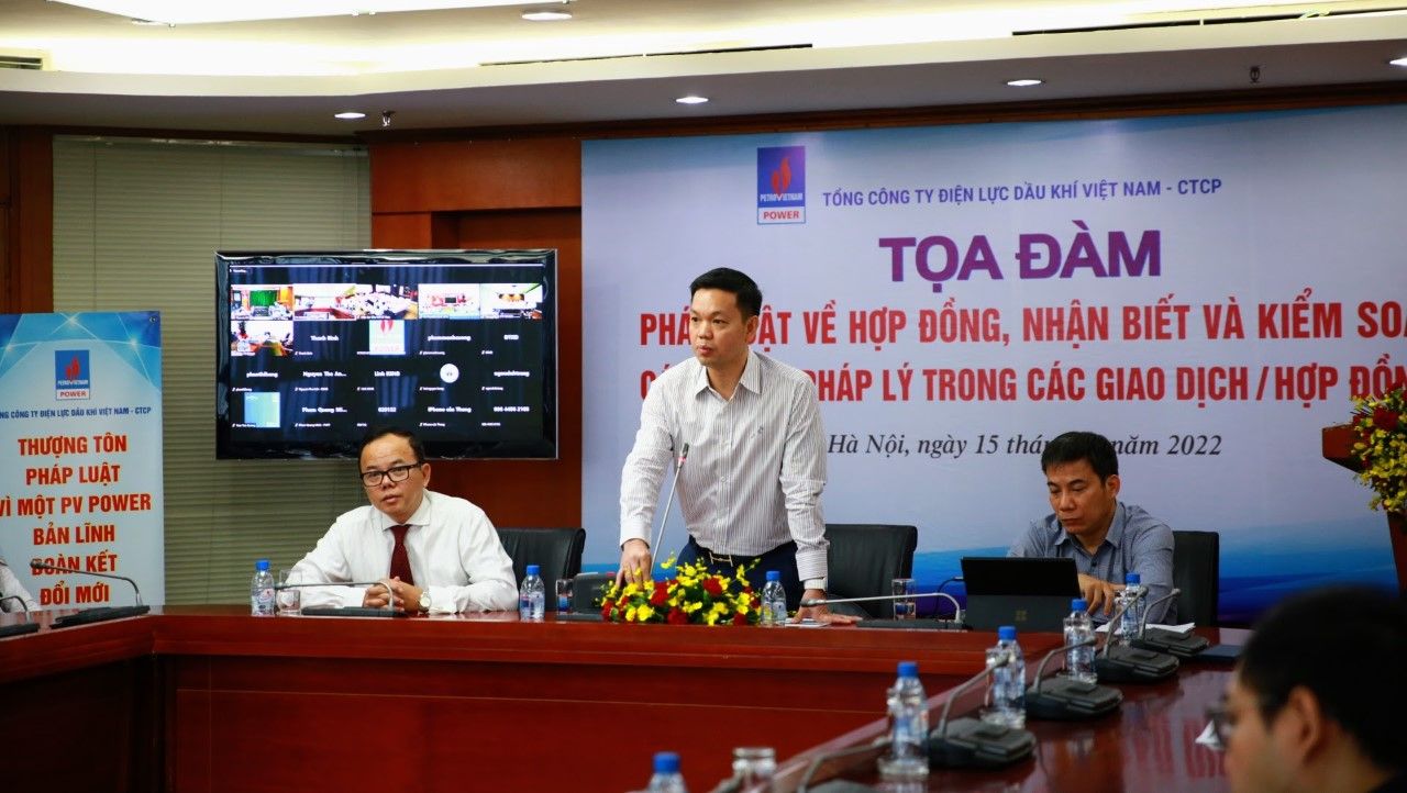 PV Power tổ chức buổi tọa đàm “Pháp luật về hợp đồng, nhận biết và kiểm soát các rủi ro pháp lý trong các giao dịch/hợp đồng”