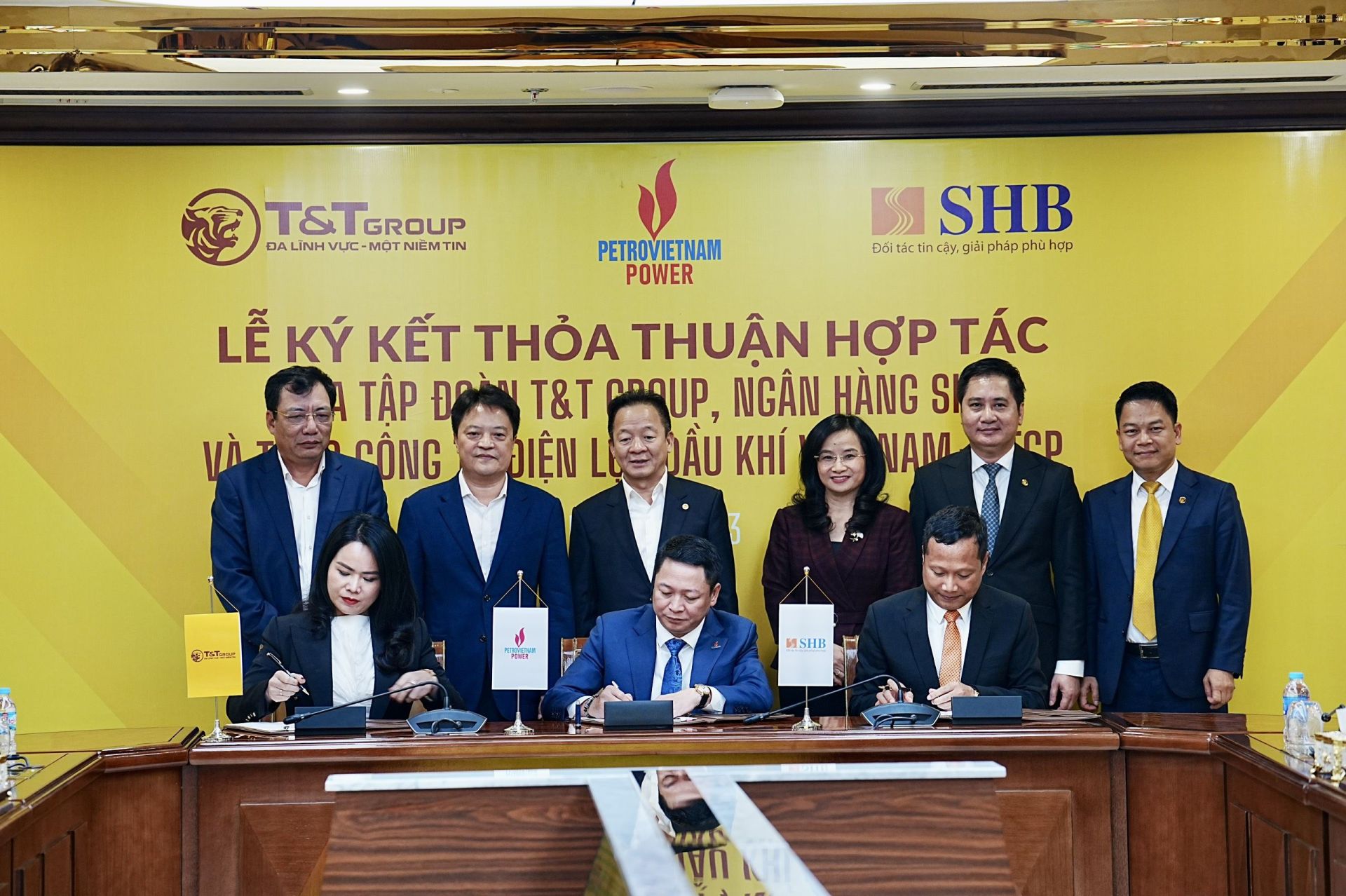 PV Power ký kết thỏa thuận hợp tác với Tập đoàn T&T Group và Ngân hàng SHB