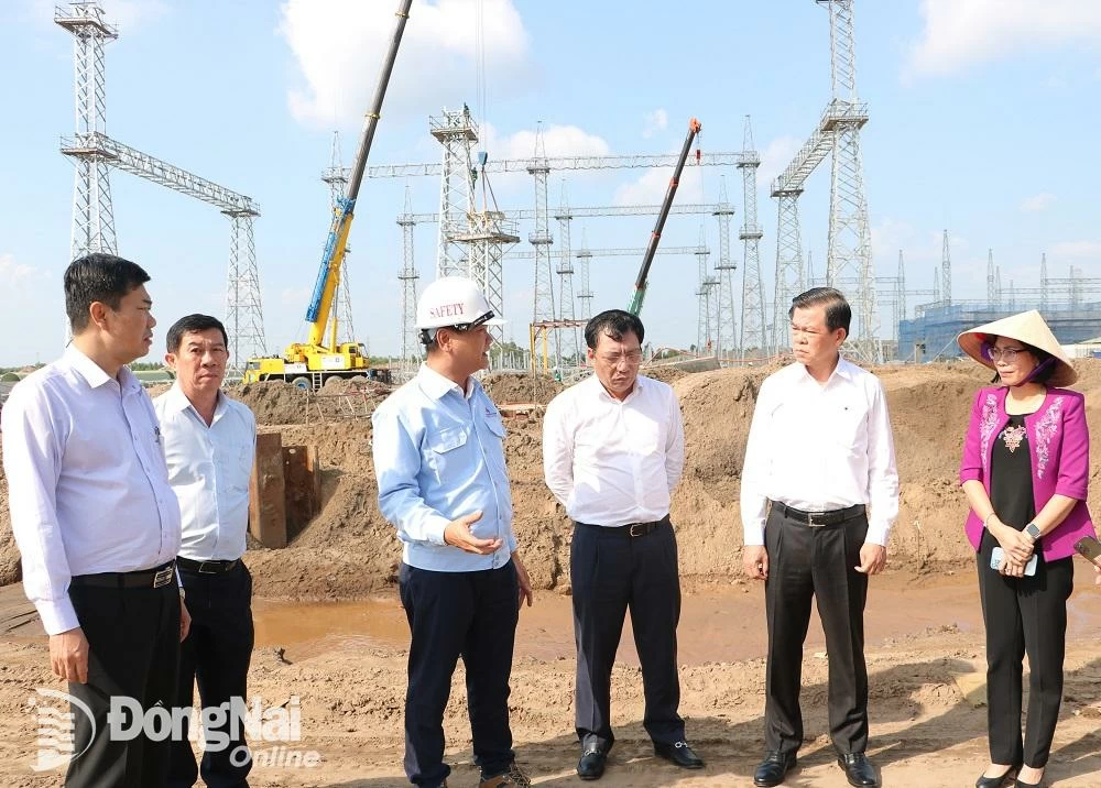 Bí thư Tỉnh ủy Nguyễn Hồng Lĩnh kiểm tra các dự án nhiệt điện Nhơn Trạch 3, Nhơn Trạch 4 và cảng Phước An