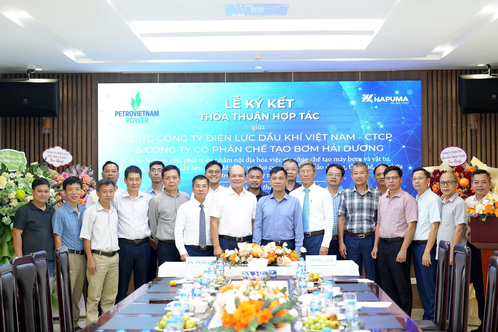 PV Power và HAPUMA ký kết thỏa thuận hợp tác nghiên cứu, phát triển nhằm nội địa hóa việc gia công chế tạo máy bơm và vật tư, phụ tùng, thiết bị cơ khí liên quan