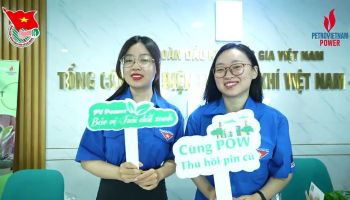 Đoàn Thanh niên PV Power với hoạt động đổi pin lấy cây xanh