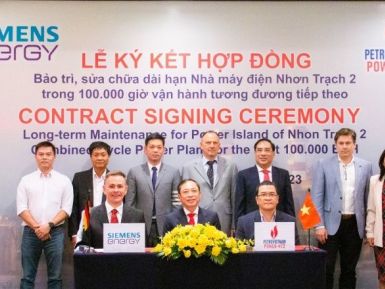 PV Power NT2 và Siemens Energy ký kết hợp đồng bảo trì, sửa chữa dài hạn Nhà máy điện Nhơn Trạch 2