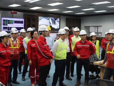 Chủ tịch HĐQT PV Power đến thăm và làm việc tại NMNĐ Vũng Áng 1