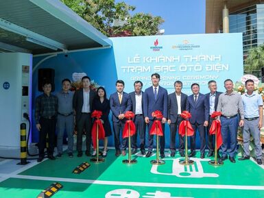 PV Power khánh thành trạm sạc xe điện thí điểm đầu tiên