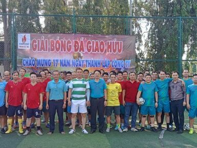 Sôi động Giải bóng đá giao hữu chào mừng 17 năm ngày thành lập Công ty Điện lực Dầu khí Nhơn Trạch (13/4/2007-13/4/2024)