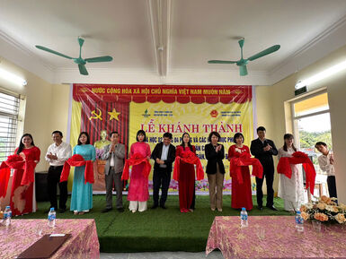 Khánh thành Trường Tiểu học Văn Cao (Khu A), xã Liên Minh, huyện Vụ Bản, tỉnh Nam Định