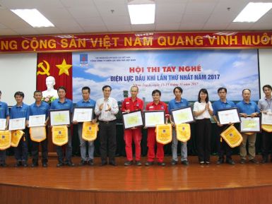 Bế mạc Hội thi tay nghề Điện lực Dầu khí Việt Nam lần thứ I năm 2017