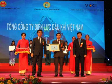 PV Power nhận giải thưởng “Doanh nghiệp vì người lao động” năm 2017