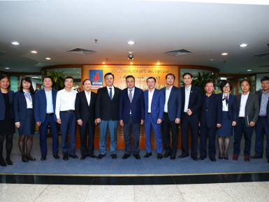 Chủ tịch HĐTV PVN Trần Sỹ Thanh làm việc với PV Power