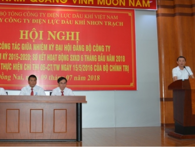 Đảng bộ PV Power NT tổ chức Hội nghị sơ kết công tác giữa nhiệm kỳ