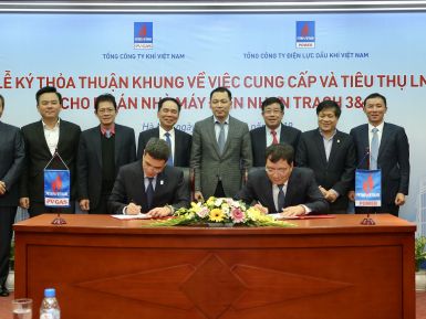 PVGAS và PVPOWER KÝ KẾT THỎA THUẬN KHUNG VỀ VIỆC CUNG CẤP VÀ TIÊU THỤ LNG CHO NHÀ MÁY ĐIỆN NHƠN TRẠCH 3 & 4