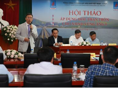 PV POWER TỔ CHỨC HỘI THẢO ÁP DỤNG ĐỐT THAN PHỐI TRỘN TẠI NMNĐ VŨNG ÁNG 1