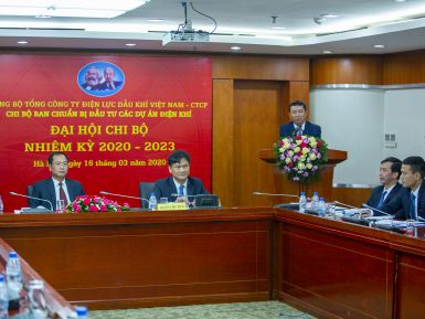 Ban chuẩn bị đầu tư các dự án điện khí PV Power tổ chức đại hội chi bộ nhiệm kỳ 2020 – 2023