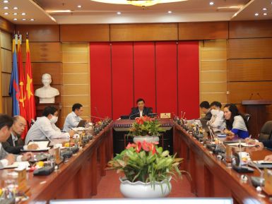 Bí thư Đảng ủy Khối DNTW làm việc với Ban Thường vụ Đảng ủy Tập đoàn