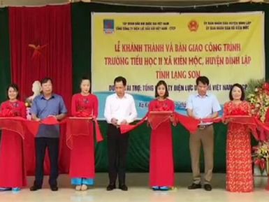 PV POWER KHÁNH THÀNH BÀN GIAO CÔNG TRÌNH ASXH TRƯỜNG TIỂU HỌC II, XÃ KIÊN MỘC, HUYỆN ĐÌNH LẬP, TỈNH LẠNG SƠN
