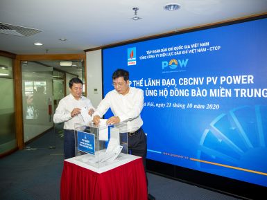 PV Power chung tay hướng về đồng bào miền Trung.