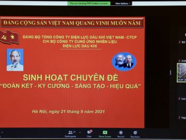 Chi bộ PVPF sinh hoạt chuyên đề "Đoàn kết - Kỷ cương - Sáng tạo - Hiệu quả"