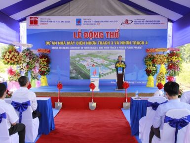 Khởi công san lấp mặt bằng xây dựng Nhà máy Điện Nhơn Trạch 3 và 4