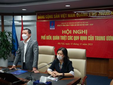 Đảng ủy PV Power tổ chức Hội nghị phổ biến, quán triệt các quy định của Trung ương.