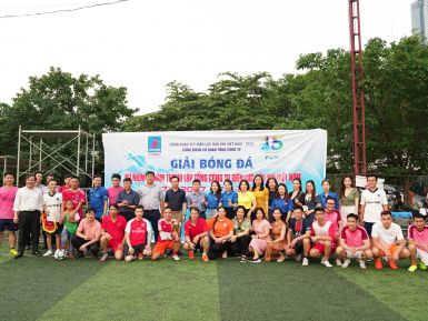 Công đoàn - Đoàn Thanh niên PV Power tổ chức giải bóng đá giao hữu kỷ niệm 15 năm thành lập Tổng công ty