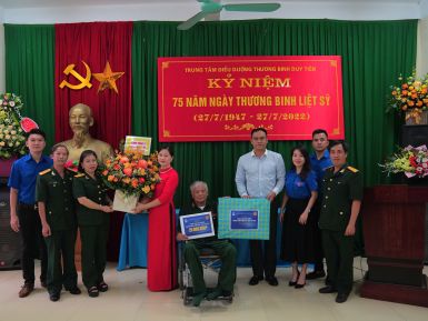 PV Power tổ chức thăm hỏi và tặng quà các thương bệnh binh nặng tại Trung tâm điều dưỡng thương binh nặng Duy Tiên - Hà Nam