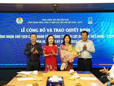 Công đoàn PV Power tổ chức Lễ công bố và trao Quyết định Chủ tịch Công đoàn khóa III, nhiệm kỳ 2018 - 2023