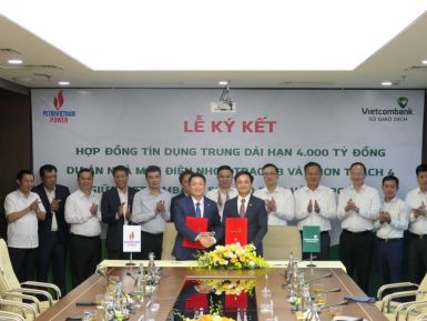 Vietcombank and PV Power sign VND4,000 billion credit contract
