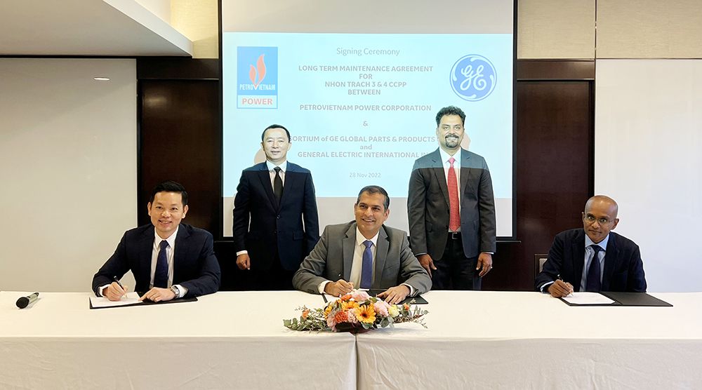 PV Power và GE ký hợp đồng LTMA cho dự án Nhà máy điện Nhơn Trạch 3&4