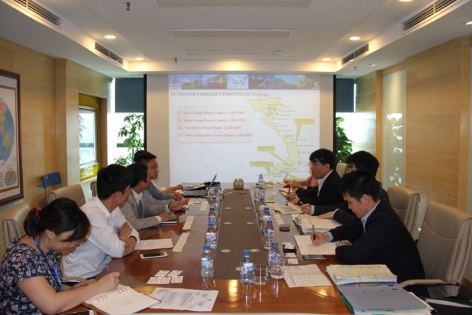 Mitsui Corporation visits PV Power to study about the gas thermal power projects